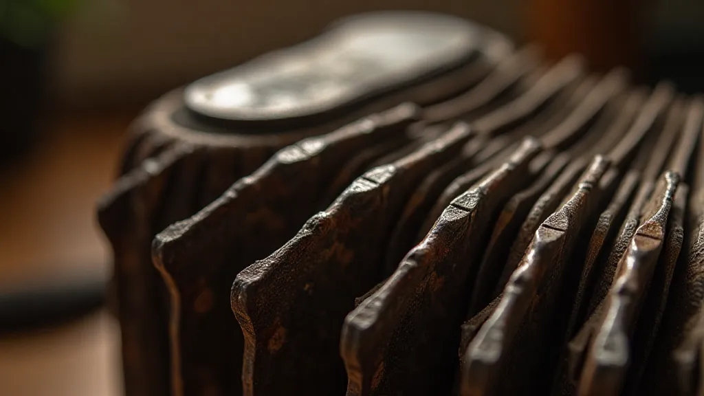 Antique accordion bellows showing the complex pleats.