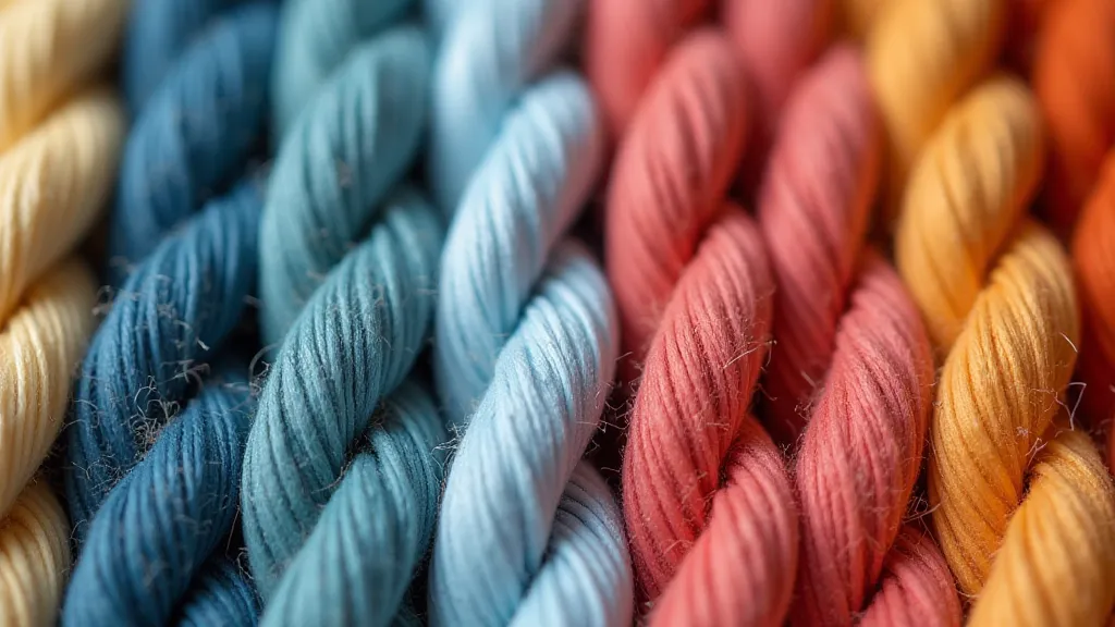 Various colors of cotton macrame cord