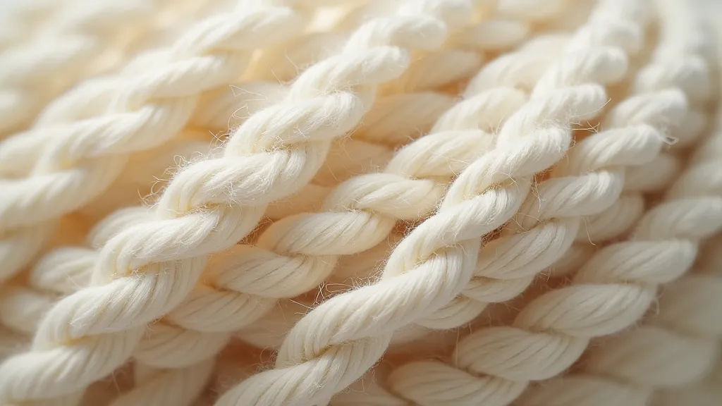 Spool of natural cotton rope