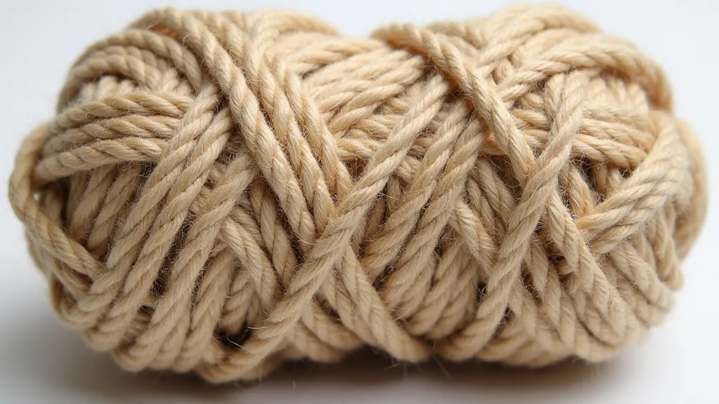 A spool of hemp macrame cord