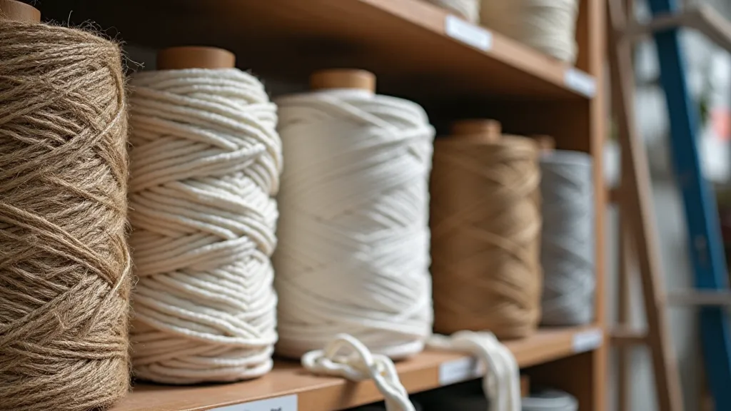Collection of different macrame cords