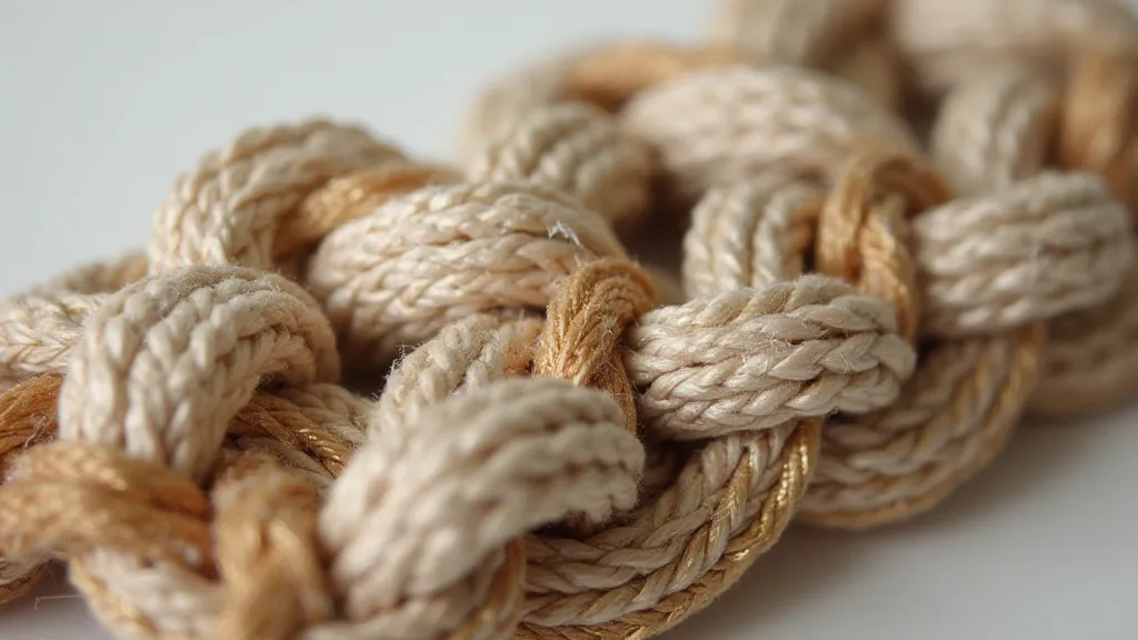 Macrame Bracelet with Gold Metallic Cord